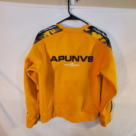 AAPE BY A BATHING APE Men's Medium Camouflage Pattern APUNVS Sweatshirt *flaw*. - Picture 9 of 13